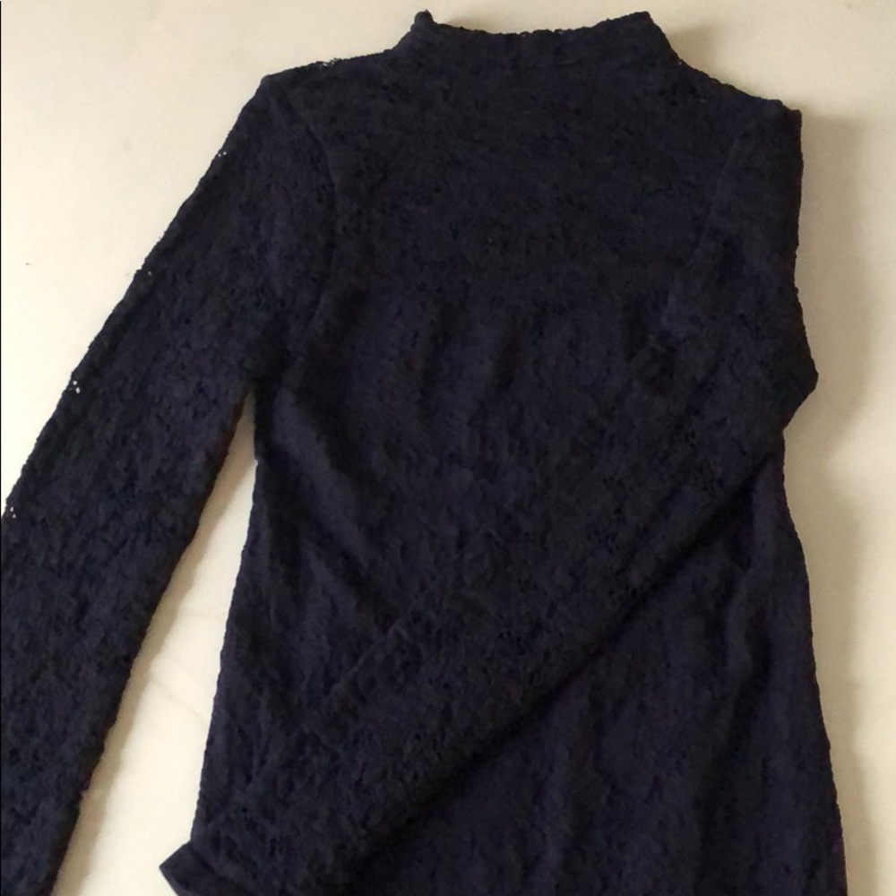 Navy Free People Tight Lace Dress